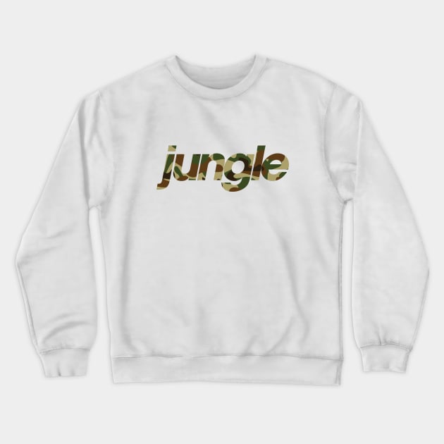 Jungle Soldier Camo Crewneck Sweatshirt by Drum And Bass Merch